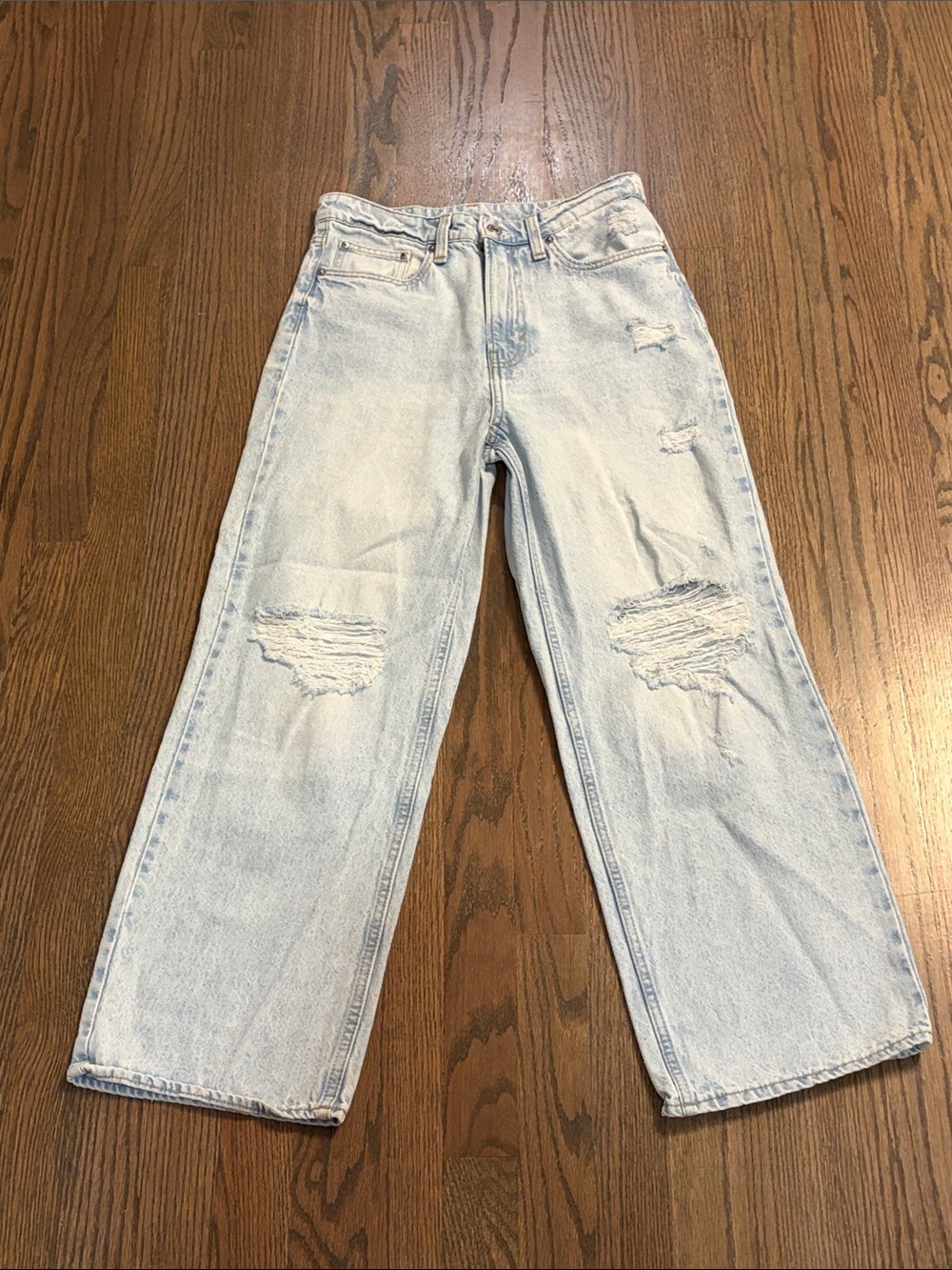 & Denim | Loose Straight ankle length denim jeans Women’s size 6 High rise